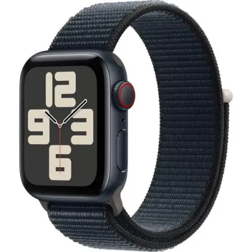 שעון חכם Apple Watch SE 2024 GPS + Cellular 40mm צבע שעון Midnight Aluminium צבע רצועה Midnight Sport Band