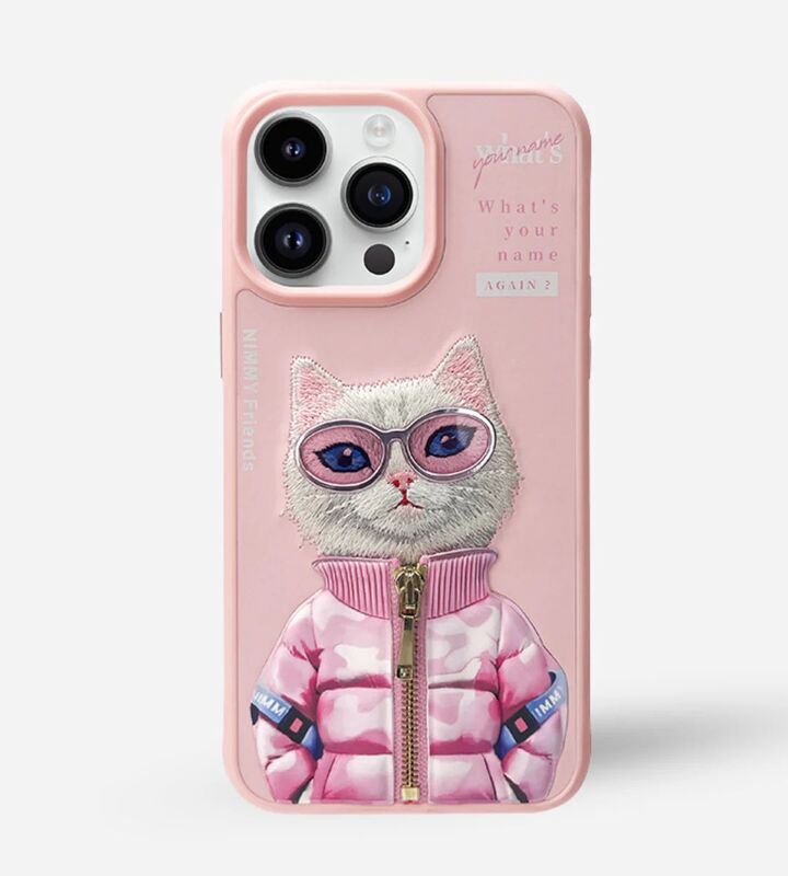 מגן White Rich And Beauty Pink IPH 14 ProMax