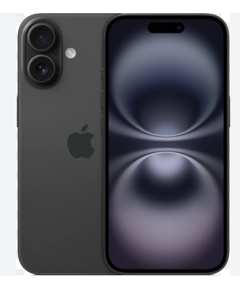 אייפון Apple iPhone 16 128GB - צבע BLACK- שנה אחריות יבואן רשמי - ללא מטען וללא אוזניות