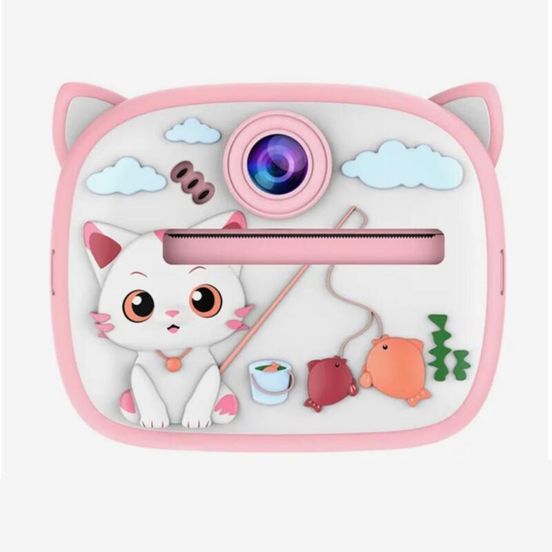 Children,s Digital Print Camera Pink Cat