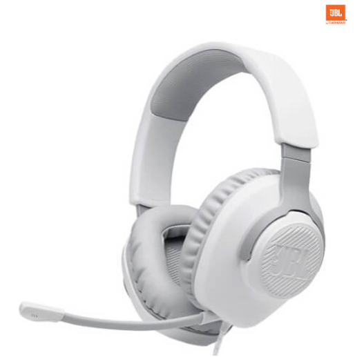 אוזניות גיימינג Quantum 100 JBL White