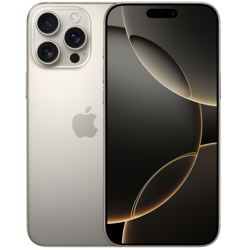 אייפון Apple iPhone 16 Pro Max 512GB - צבע Natural Titanium - שנה אחריות יבואן רשמי - ללא מטען וללא אוזניות