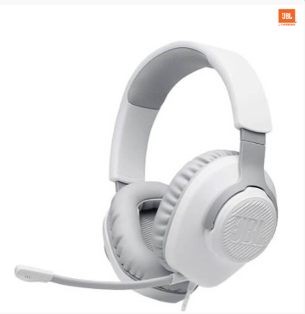 אוזניות גיימינג Quantum 100 JBL White