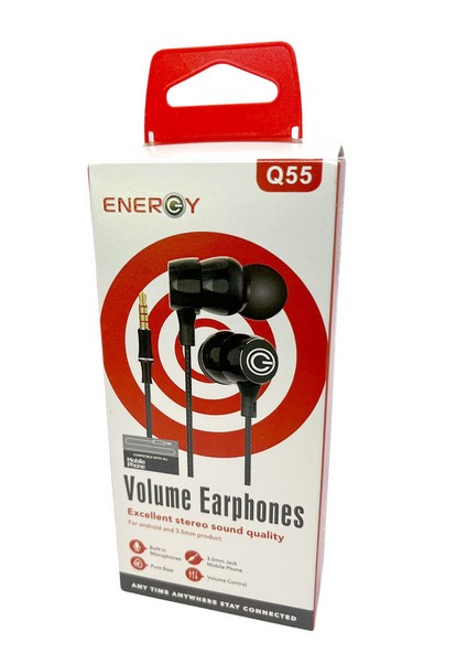 אוזניות אוניברסליות Q55 3.5mm ENERGY