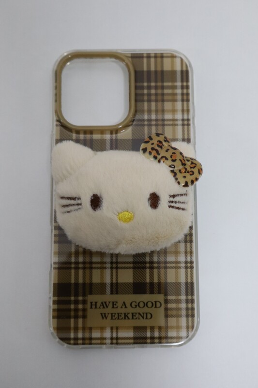 מגן IPHONE 16PRO BROWN HELLO KITTY