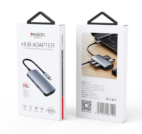 Yesido 6In1 HUB ADABTER