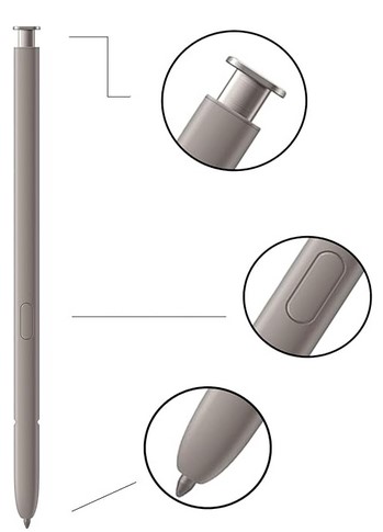 עט אפור בהיר S24 ULTRA