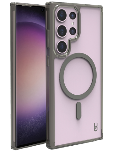כיסוי מגנטי אפור Grip Case MAGSAFE ל- Galaxy S25 Ultra