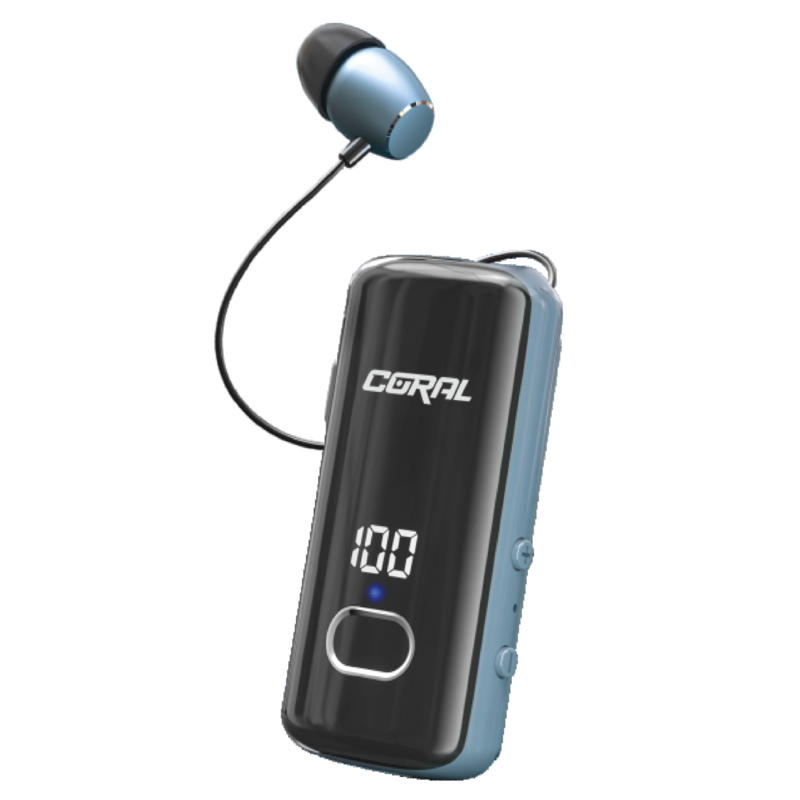 אוזניית קליפס רולר כחול CORAL VIBE 5 BT