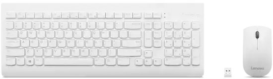 סט מקלדת/עכבר אלחוטי LENOVO 510 לבן