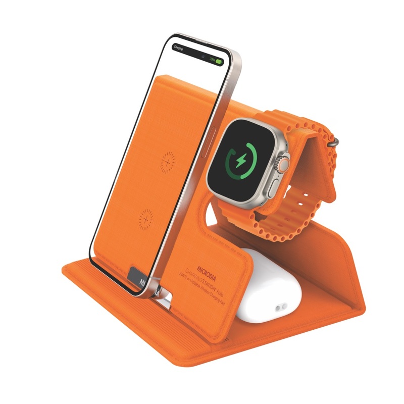MICRODIA CHARGINGStation Folio 23W 4-in1 ORANGE