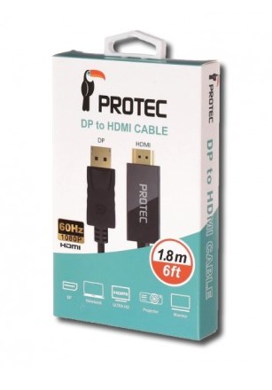 כבל DP to DP 1.8M 8k PROTEC