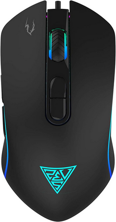 GAMDIAS Zeus E3 עכבר גיימינג רב צבעוני, 3600 DPI, 7 מקשים חכמים עם משטח עכבר (Zeus E3)