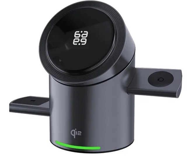 תחנת טעינה 3 ב-1 לאייפון, איירפודס ו-Apple Watch טעינה מהירה