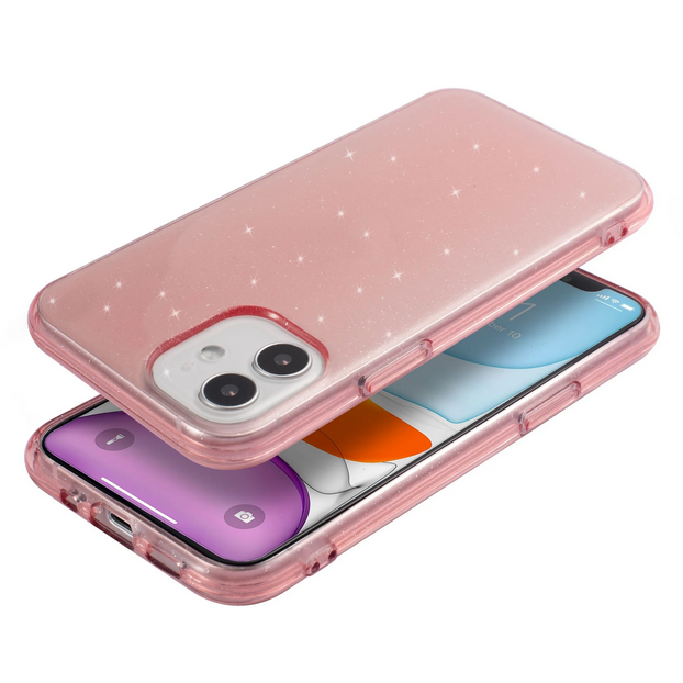 מגן SOL! IPHONE 12 PINK GLITTER