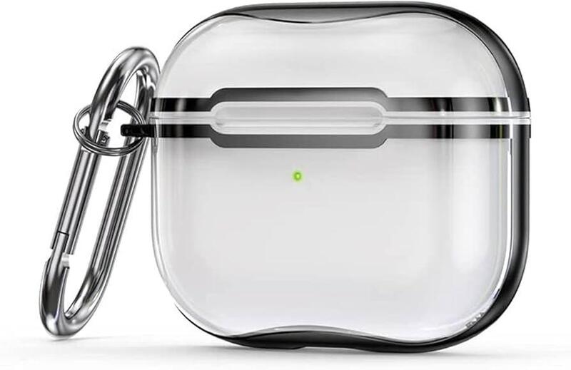 מגן AirPods 3 שקוף שחור