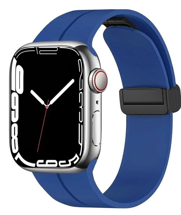 רצועת סיליקון מגנטית 38/40/41 כחול כהה לשעון Apple Watch