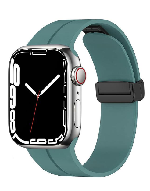 רצועת סיליקון מגנטית 38/40/41 טורקיז לשעון Apple Watch