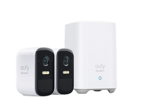 ערכת 2 מצלמות חכמות 2K + רכזת דגם Eufy Security - eufyCam 2C Pro Kit T8861 מבית Anker