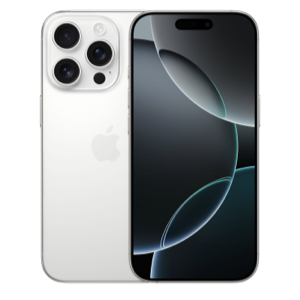 אייפון Apple iPhone 16 Pro Max 256GB - צבע WHITE TITANIUM - שנה אחריות יבואן מקביל - ללא מטען וללא אוזניות