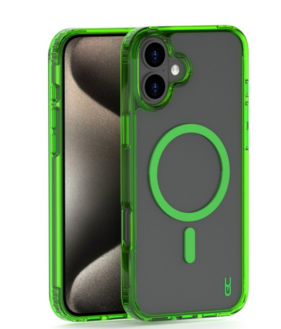 מגן Crystal MAGSAFE GREEN Iph 17