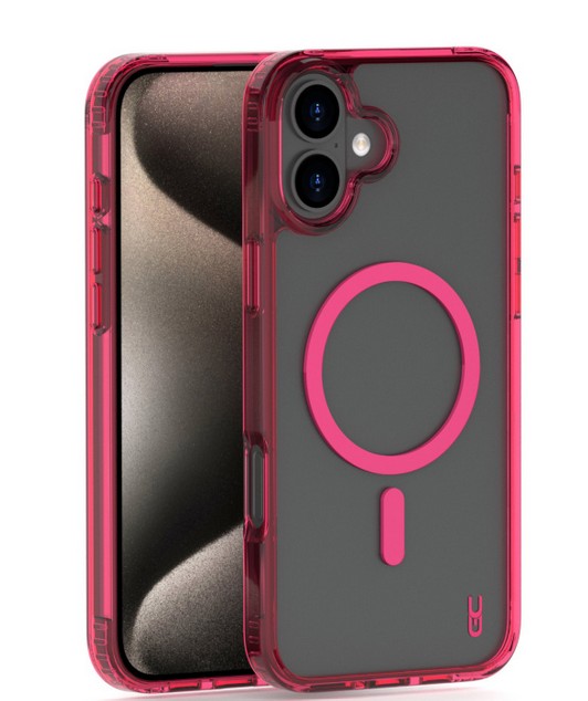 מגן Crystal MAGSAFE PINK Iph 17