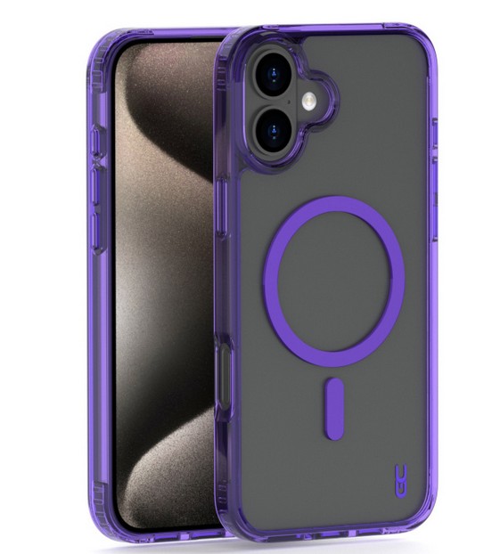 מגן Crystal MAGSAFE PURPLE Iph 17