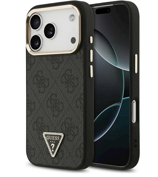 Guess Case Magsafe Leather iPh 17 Pro BLACK