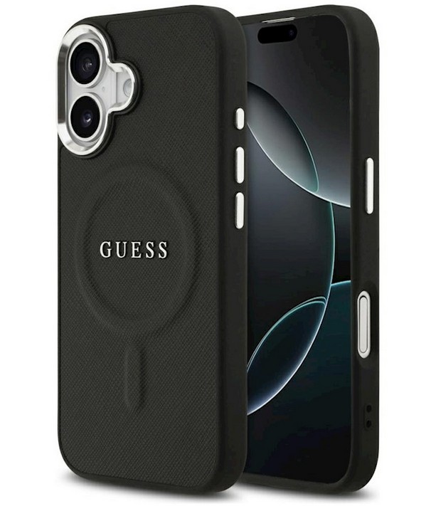 Guess Classic Logo MagSafe case for iPhone 17 black