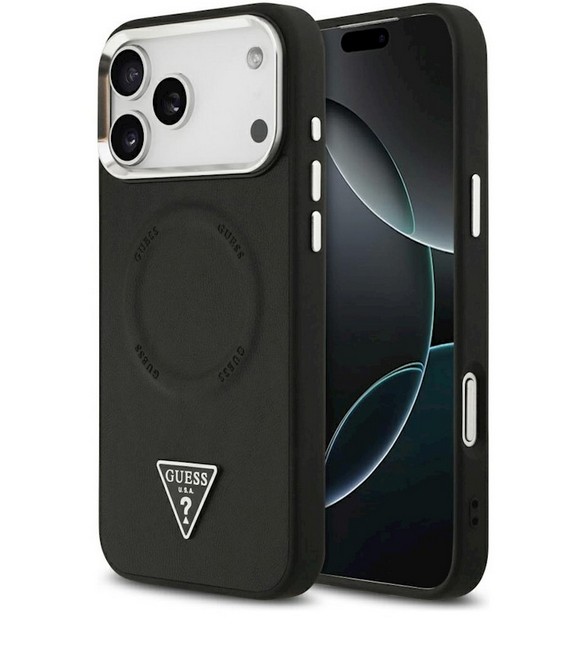 Guess Case Magsafe PU Leather iPh 17 Pro Max Black
