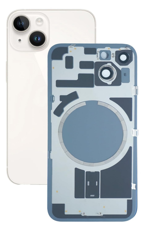 גב איפון 14 ללא NFC לבן תחליפי