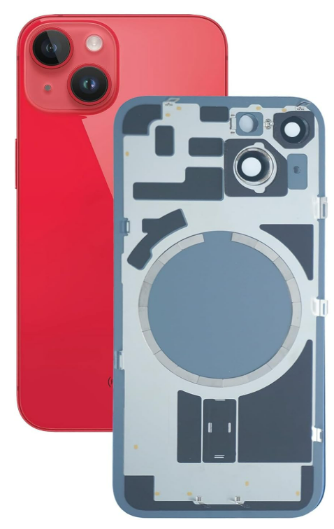 גב איפון 14 פלוס ללא NFC אדום תחליפי