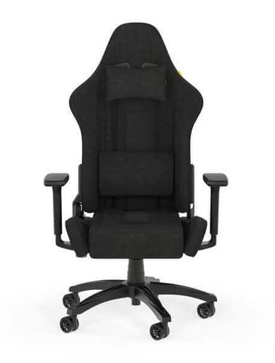 כיסא גיימינג שחור TC100 Fabric