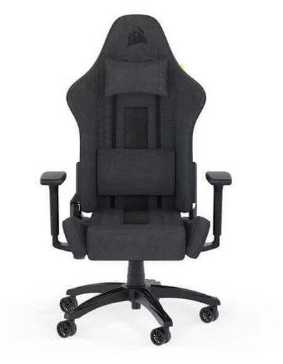 כיסא גיימינג אפור שחור TC100 Fabric