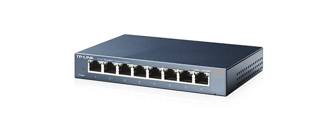 מתג מתכת קטן SG108 8port giga