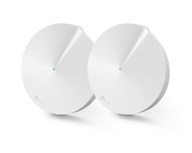 ראוטר אלחוטי TP-Link 802.11ac AC2200 Smart Home Mesh System Deco M9 Plus - שתי יחידות באריזה