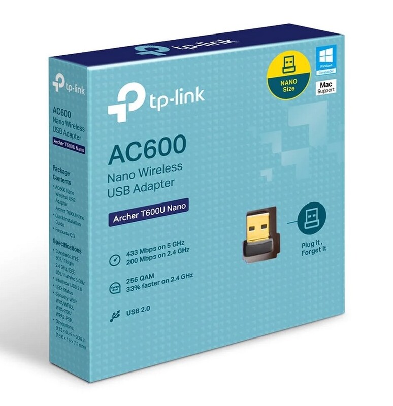 TP-Link Archer T600U Nano AC600 Nano Wireless USB Adapter