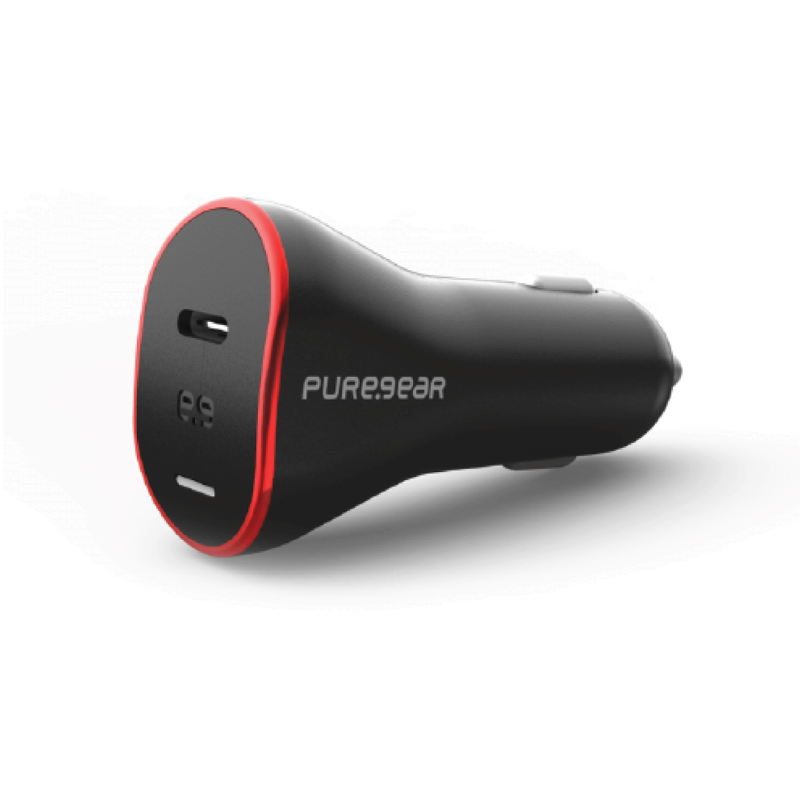 מטען לרכב PureGear 35W GaN 2 Car Charger שחור
