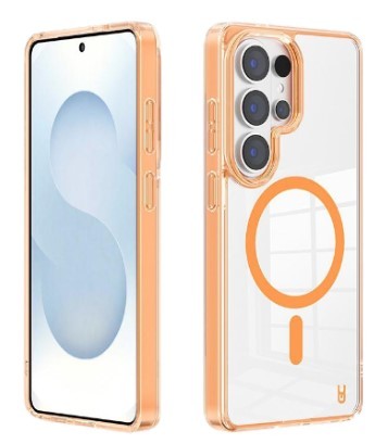 מגן שקוף Grip Case Crystal MagSafe for Galaxy S26 Ultra ORANGE