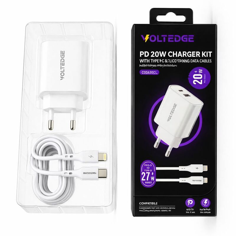 מטען Type C to lightning data cable Voltedge