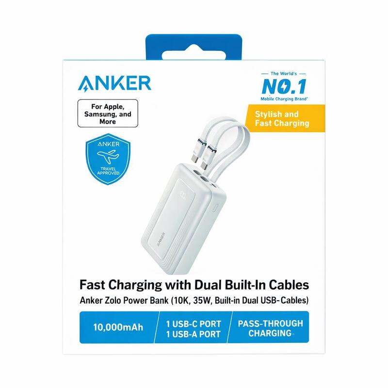 ANKER POWER BANK 10K,35W USB-C BABYBLUE
