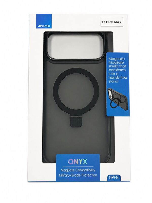 IPHONE 17PRO MAX BLACK מגן