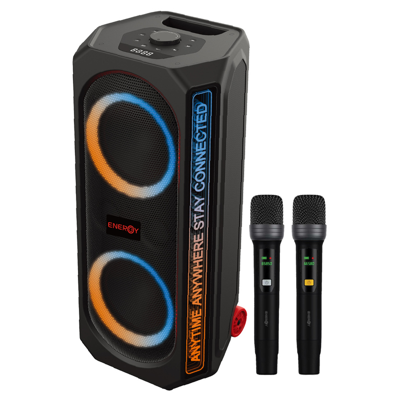 בידורית אלחוטית שחור ENERGY ECHO CX780 + שני מיקרופונים אלחוטיים