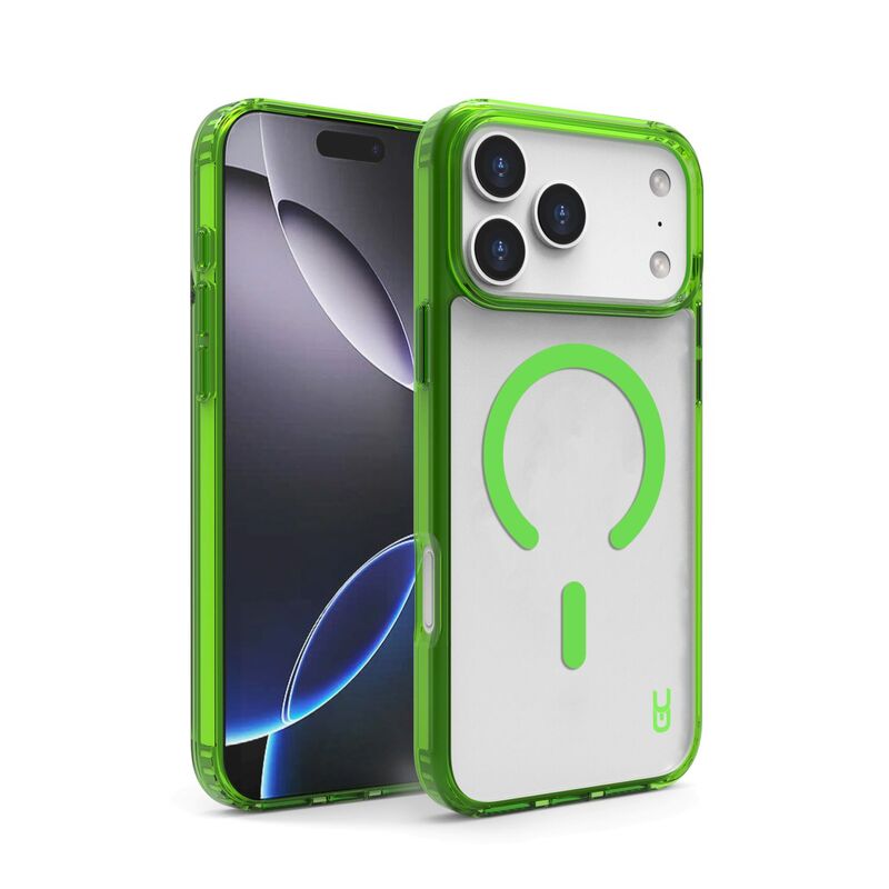 מגן Crystal MAGSAFE green Iph 17 PRO