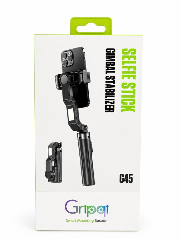 מוט סלפי עם חיישן מייצב  GRIPQI Q45 GIMBLE