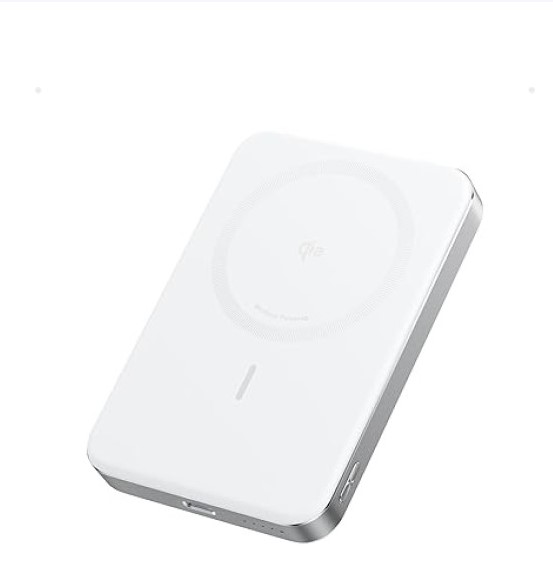 סוללת גיבוי מגנטית Anker MagGo Power Bank 10000mAh לבן
