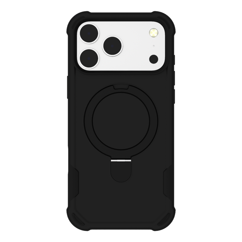 כיסוי לאייפון 17 פרו מקס  שחור דו-שכבתי PureGear GripTek