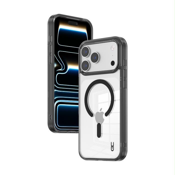 מגן Crystal MAGSAFE Black Iph 18 PRO
