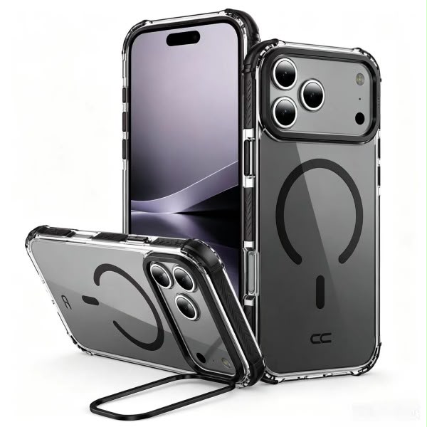 מגן GRIP CASE CRYSTAL PRO LIMITED ED. FOR IPHONE 18 PRO - BLACK