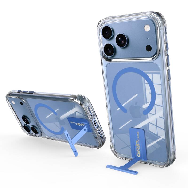מגן MATRIX FOR IPH 18 PRO - CLEAR BLUE